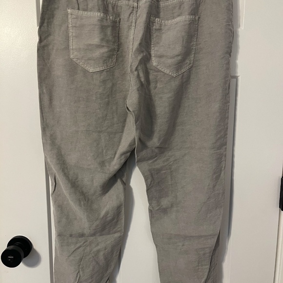 Just Jeans Womens Jogger Pants 14 Grey Relaxed Mid Rise Ankle Length Viscose LG - Picture 4 of 10